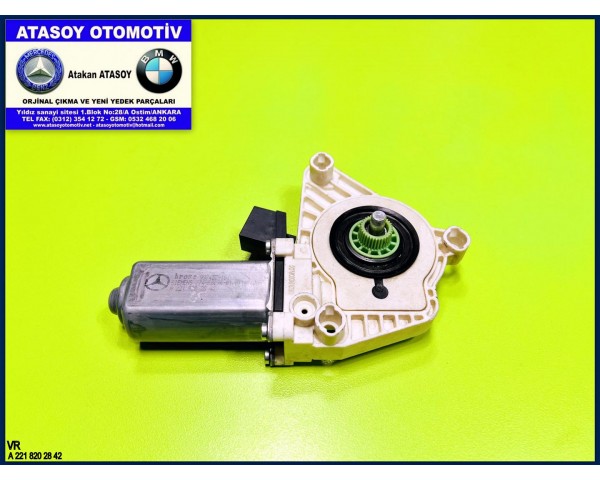 MERCEDES W221 CAM MOTORU SAĞ ÖN A2218202842 2218202842 997457-101 997457-100 053.60106.02 W221 SOL ÖN CAM MOTORU A2218202742 2218202742 997456-101 997456-100 053.60106.01